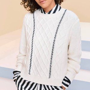 La Ligne X Target Cable Knit Crewneck Sweater Plus Size 2X